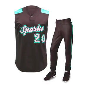 Conjuntos de uniformes de béisbol de sublimación hechos a medida de calidad superior Ropa de entrenamiento de último diseño de alta tecnología para equipos - Product Image 2