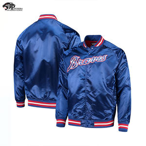 Premium Quality <b>White</b> Satin <b>Jacket</b> for <b>Men</b> Stand Collar Winter Season with Embroidered Logos Diamond Quilted Wholesale Price - Product Image 5