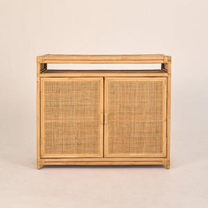 Meuble moderne en rotin armoires de cuisine prix le moins cher armoire de rangement armoires en osier faites à la main - Product Image 2