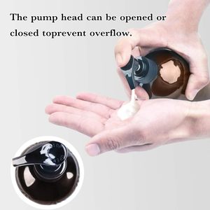 ขวดปั๊มสีเหลืองอำพันขนาด300มล. 500มล. สำหรับแชมพูครีมนวดผมโลชั่นขวดสบู่เหลวขวดแชมพู - Product Image 6