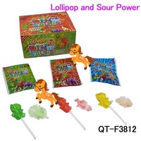 Groothandel Halal BRC 2-in-1 Fruit Lollipop Monster Design Multi-Fruit smaak Harde Snoepjes Suiker Yumiko Merk Kinderfeestje Cadeau Bulk