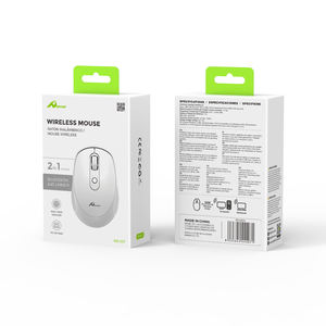 Souris de jeu RGB sans fil blanc MS-037 2.4GHz Interface USB Suivi optique avec rétro-éclairage LED Compatible avec PC et ordinateurs portables - Product Image 1