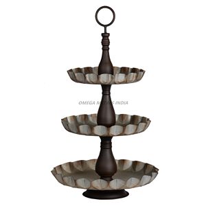 Plateau de service rond argenté élégant avec surface lisse et bords surélevés, parfait pour afficher des apéritifs et améliorer la décoration - Product Image 4