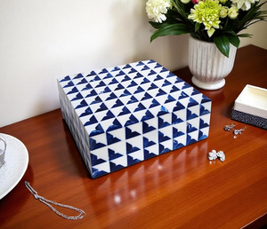 กล่องใส่เครื่องประดับทำมือสุดหรู ฝังกระดูก ดีไซน์ลายดอกไม้ งานฝีมือประณีต สำหรับเก็บแหวน สร้อยข้อมือ และอื่นๆ - Product Image 3