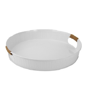 Plateau en aluminium léger et durable avec technique d'émail de couleur pour accueillir les invités, améliorant l'intérieur de la maison avec une touche décorative - Product Image 4