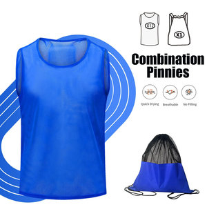 Custom Breathable Mesh Soccer Jersey <b>Training</b> <b>Bib</b> Lightweight Quick Dry Polyester Scrimmage Vest For Team Practice Youth Adult - Product Image 5