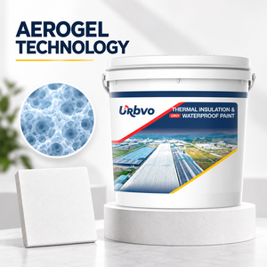 Revêtement solaire réfléchissant avancé en aérogel, imperméable pour toitures et murs, réduit la température intérieure de 10 degrés ° <span class=keywords><strong>Peinture</strong></span> d'isolation thermique C+ - Product Image 3
