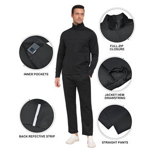 Offre Spéciale personnalisé lettre impression Logo nouveau Design de mode coupe-vent hommes fermeture éclair veste et pantalon vêtements d'entraînement tenue décontractée survêtements - Product Image 2