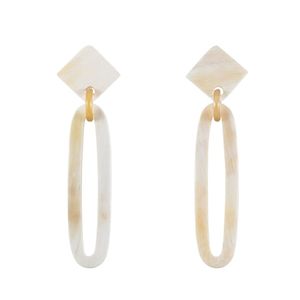 Pendientes de cuerno de búfalo natural Nuevo diseño Estilo de amor Hecho a mano Mejor pulido HF Artesanía Joyería de moda a granel - Product Image 4