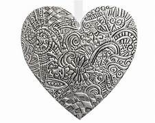 Adorno de corazón colgante de Metal festivo FIESTA DE Navidad decoración de pared del hogar - Product Image 4