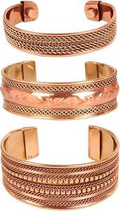 Pulsera de Cobre de Joyería Ayurvédica de Lujo para Hombre y Mujer, Pulsera de Cobre Hecha a Mano, Pulsera de Cobre Martillada - Product Image 3