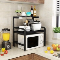 Étagère de cuisine tendance et élégante pour micro-ondes, organisateur d'étagères de cuisine en métal, rangement de cuisine pour la maison, l'hôtel, le restaurant
