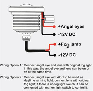 Đèn <span class=keywords><strong>LED</strong></span> Angel Eye COB mới cho xe hơi, đèn sương mù 2.5/3/3.5 inch với đèn chạy ban ngày mắt cá - Product Image 4
