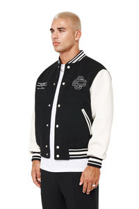 Venta al por mayor de moda totalmente personalizado invierno Unisex Hip Hop bordado grueso Varsity chaqueta para los hombres hechos por UMBERTO SPORTS - Product Image 4