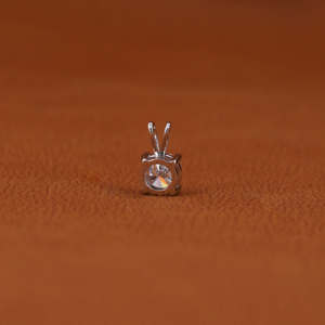 Custom Design Luxurious Minimal 14KT <b>Solid</b> <b>Gold</b> Plated round Cut Lab Grown Diamond <b>Pendant</b> New Trendy Classic Style - Product Image 3