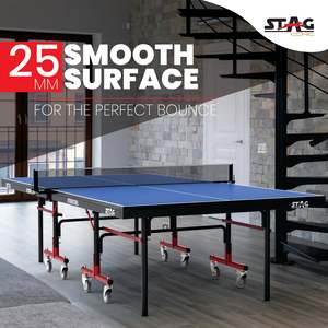 Stag Iconic International <b>Table</b> <b>Tennis</b> <b>Table</b> Full-Size Premium Indoor Ping Pong <b>Table</b> 25mm <b>Foldable</b> with ITTF Certificate - Product Image 5