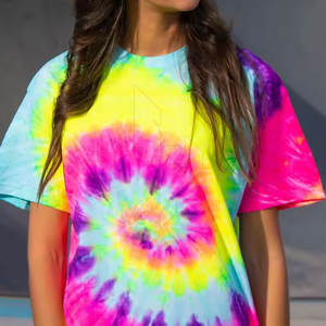 T-shirt décontracté à manches courtes pour femmes 100% coton mélangé tissu tricoté écologique pour les tenues quotidiennes d'été - Product Image 4