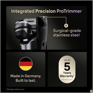 Rasoir électrique pour hommes, rasoir à double lame de précision ultra-fine, rasoir humide/sec avec étui de charge, système de nettoyage, étanche IPX7, lavable - Product Image 3