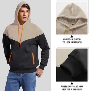 Sudadera con capucha personalizada de invierno para hombre, 100% de algodón, sudadera gruesa de lana con hombros caídos, ropa informal interior suave, jersey liso - Product Image 6