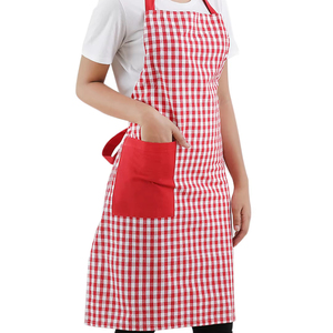 Tablier de cuisine en polyester imperméable de haute qualité avec logo personnalisé, fermeture à boutons, manches courtes, OEM ODM, doux et durable - Product Image 1