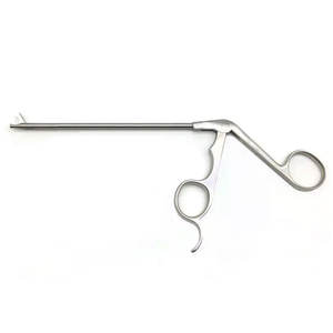 Instrumen bedah artroskopik medis baja antikarat lurus Forceps melengkung penjepit kerekan keranjang prosedur artroskopik - Product Image 1