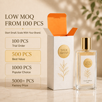 Boîte d'emballage de parfum en carton de luxe avec logo personnalisé pour flacon de parfum en verre vide de 50 ml et 100 ml avec insert