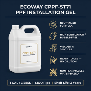 ECOWAY CPPF-ST71 Gel de Instalación PPF |   pH Neutro |   Lubricación de Alto Rendimiento Sin Burbujas |   Película de Protección de Pintura TPU |   1 galón - Product Image 3