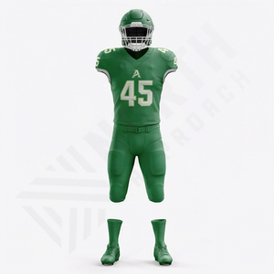 Uniforme de Fútbol Americano Profesional Personalizado de Alta Calidad para Hombre, Transpirable, de Manga Corta, Talla Grande, para Alto Rendimiento - Product Image 1