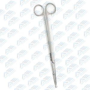 Tijeras para amígdalas Instrumentos de cirugía neuroquirúrgica y cardiovascular Tijeras Strully 8 pulgadas Punta de sonda Instrumento médico Curvo - Product Image 3