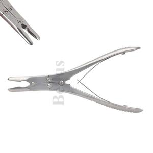 Os orthopédique professionnel Rongeur 23cm Action composée 15 degrés côté coudé acier inoxydable 3mm 8mm morsure Instrument chirurgical - Product Image 1