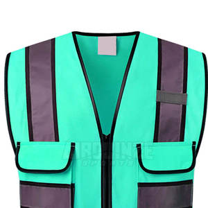 Prix de gros Logo personnalisé qualité supérieure Gilet de sécurité léger nouveauté couleur unie Gilet de sécurité - Product Image 2