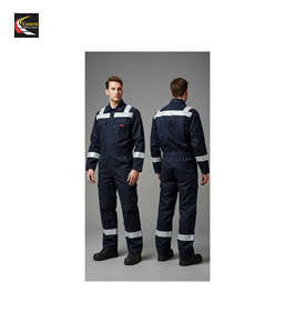 Suministro de fábrica Impermeable Tallas grandes Seguridad contra incendios Alta visibilidad Traje de trabajo de electricista Ropa de trabajo de construcción Cinta reflectante - Product Image 4