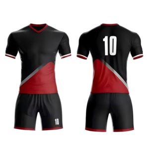 เสื้อฟุตบอล โพลีเอสเตอร์ 100% ปรับแต่งได้ ชื่อทีม/ชื่อผู้เล่น/หมายเลข/คำขวัญ ชุดยูนิฟอร์ม คอกลม แขนสั้น ใส่ได้ทั้งชายและหญิง เป็นมิตรกับสิ่งแวดล้อม - Product Image 1