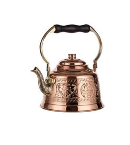 กาต้มน้ำชาทองแดงบริสุทธิ์มีด้ามจับหุ้มฉนวนสินค้าภาชนะใส่เครื่องดื่มดีไซน์ลายนูนดีไซน์แบบพรีเมี่ยม - Product Image 6