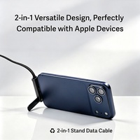 Kabel Pengisi Daya 2-in-1 Dual-Port dengan Pengisian Cepat & Sinkronisasi Data Hadiah Perusahaan Set Hadiah untuk Pria Regalo Corporativo