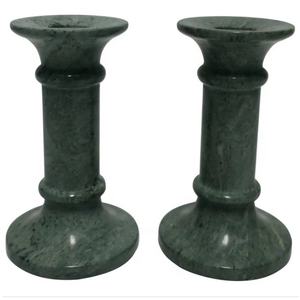 Hot Selling <b>Green</b> Marble Base Decorative Taper Candle Holder Durable Candle Stand for Home Hotel <b>Christmas</b> <b>Lighting</b> Decoration - Product Image 1