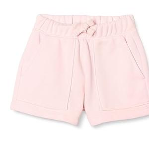 Pantalones Cortos Deportivos de Verano para Niñas, Color Rosa Liso, con Logotipo Personalizado de Alta Calidad, Producto Informal de Felpa Transpirable - Product Image 1