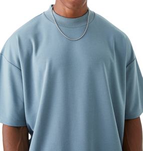 T-shirt 100% coton de haute qualité pour hommes T-shirt uni surdimensionné vierge léger et personnalisé surdimensionné pour l'été-Vente en gros - Product Image 6