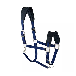 Licou fait main fait sur commande de cheval de polyester d'équitation avec le rembourrage épais doux - Product Image 4