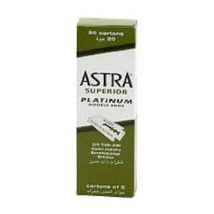 Lames de rasoir à double tranchant Astra Superior Platinum, 200 pièces, préférées des barbiers - Product Image 1