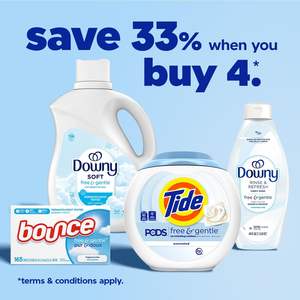 Détergent à lessive liquide Tide Free & Gentle, 100 lavages, 132 fl oz, Détergent à lessive Tide, Détergent à lessive Clean - Product Image 2