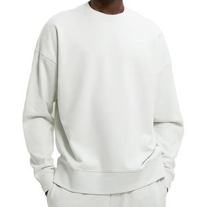 Sudaderas con capucha y sudaderas para hombre cuello redondo liso personalizado algodón Terry polar sudadera tela negro unisex sudaderas con capucha - Product Image 6