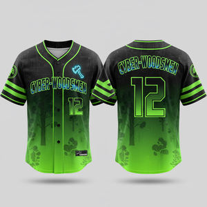 Camiseta de Béisbol Americana de Primera Calidad al por Mayor, Nueva Camiseta de Softbol Sublimada Cosida para Hombre, Niños y Adultos - Product Image 1