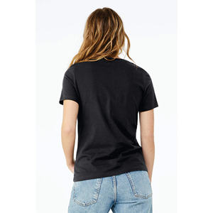 Camiseta con cuello en V hecha a medida de alta calidad para mujer, tejido liso teñido, ajustado, cómodo, elegante, con botones para ropa informal de verano - Product Image 3