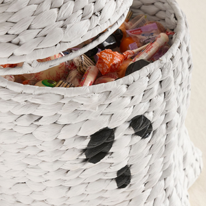 Vente en gros de paniers d'Halloween en jacinthe d'eau de ferme pour bonbons, fruits, panier de rangement de cuisine, bon prix du Vietnam - Product Image 4