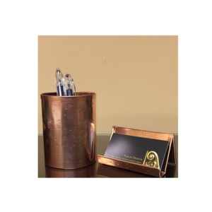 Desktop brass <b>Pen</b> and Pencil Holder Stationery <b>Organizer</b> for Office Desk Clip Cup Storage and Desk <b>Organizer</b> - Product Image 4