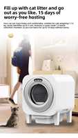 Bac à litière automatique autonettoyant E3 70L, toilette électrique intelligente pour chat, désodorisant, contrôle par application, grande capacité