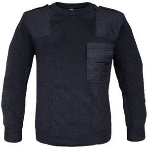 Pull tactique militaire en acrylique noir, norme GI, vert jungle, avec laine tricotée olive, super doux - Product Image 2