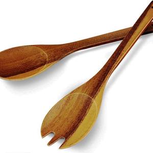 Accesorios de Cocina en Oferta, Juego de Servidores de Ensalada de Acacia, Ecológicos, Aptos para Lavavajillas, Utensilios para Ensalada, Hechos en India - Product Image 5