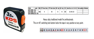 Estuche Duradero KDS JUNBO MEGALOCK19 de ABS - Hoja de Acero Japonés de 3.5m de Longitud, Estuche Antideslizante, Medición Precisa - Product Image 2